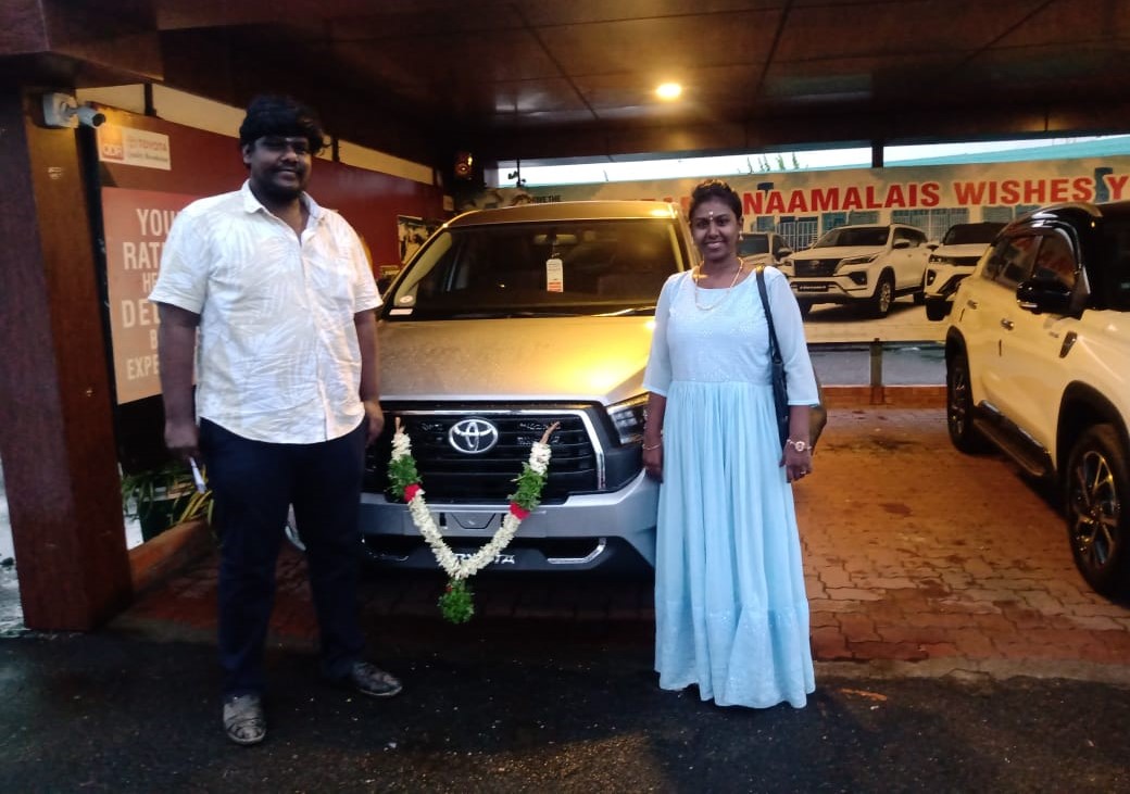 New Toyota car delivered with financing support from Car Loan Madurai - Sakthi Associates
